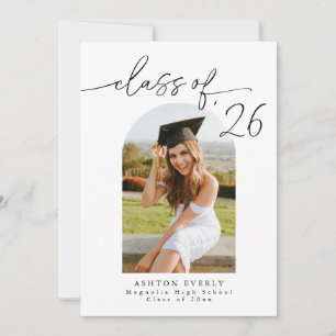 Arch Photo Graduation Party Invite Announcement 