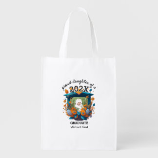 Arch Photo Proud Dad of 202X Graduate Grocery Bag