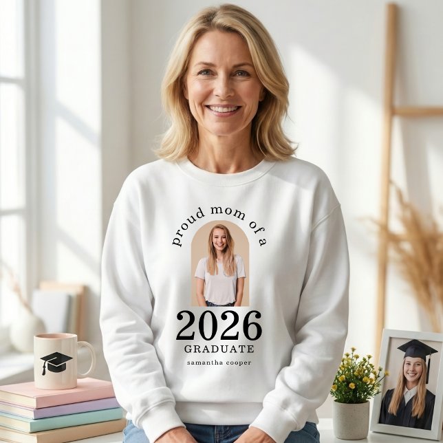 Arch Photo Proud Mom of 2026 Graduate Sweatshirt (Creator Uploaded)