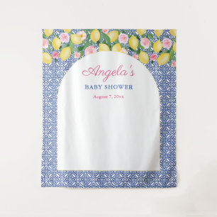 Arch Positano Lemons Baby Shower Photo Backdrop