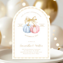 Arch Pumpkins Gender Reveal Party Invitation