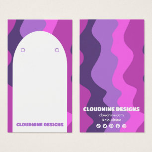 Arch Retro Waves Earring Necklace Jewelry Display