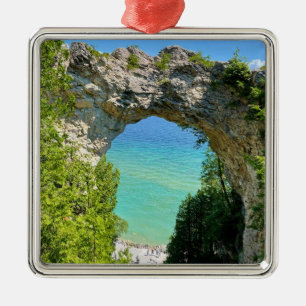 Arch Rock Mackinac Island Ceramic Ornament