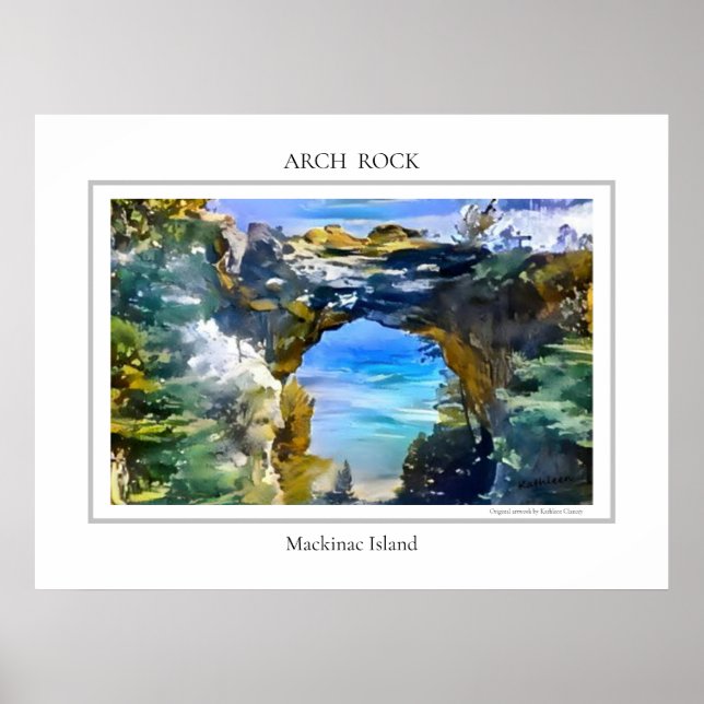Arch Rock Mackinac Island Poster (Front)