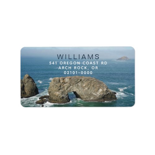 Arch Rock Ocean Vista Return Address Label