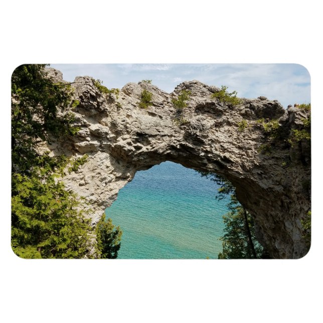 Arch Rock on Mackinac Island, Michigan Magnet (Horizontal)