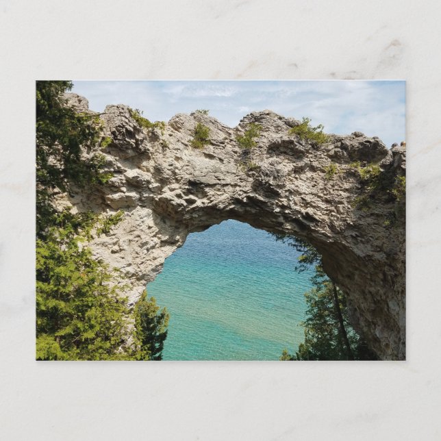 Arch Rock on Mackinac Island, Michigan Postcard (Front)