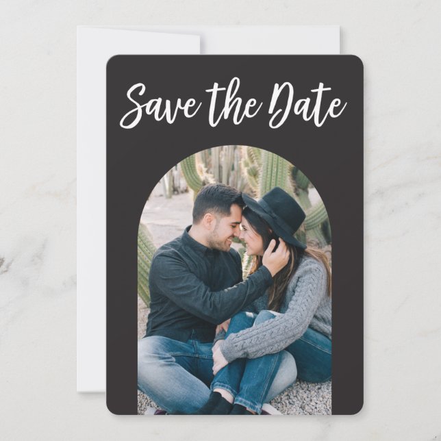 Arch Save The Date Double Sided Photo (Front)