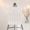 Arch Seating Chart Wedding Reception Table Sign