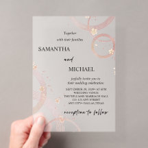 Arch Serenity Frosted Acrylic Style Invitation