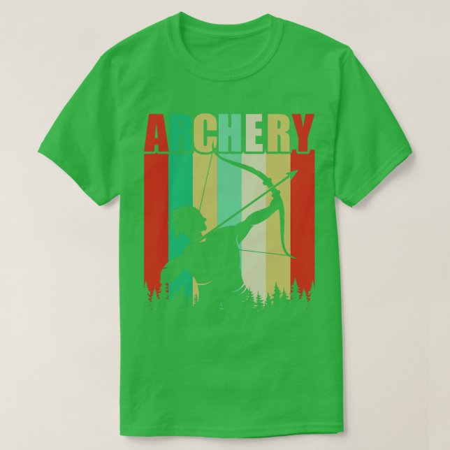 Arch Sport Archer Archery Arrow And Bow  (20) T-Shirt (Design Front)