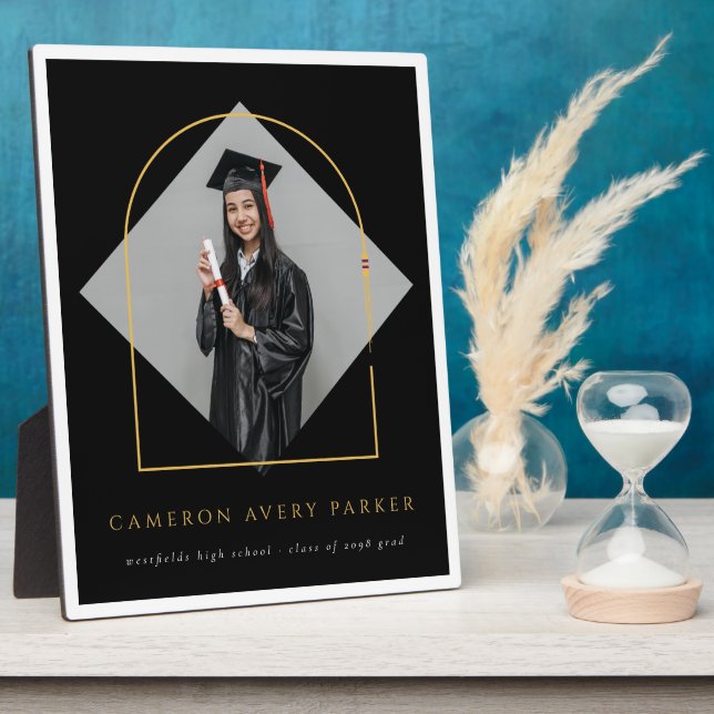 Arch Tassels Minimalist Frame Photo Graduation (Side)