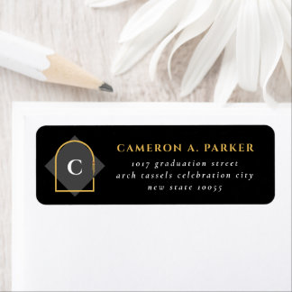 Arch Tassels Minimalist Frame Photo Graduation Label