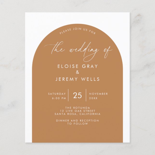 Arch Wedding Invitation (Front)