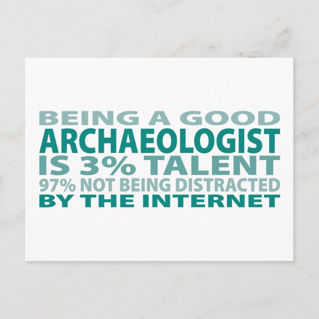Archaeologist 3% Talent Postcard (Front)