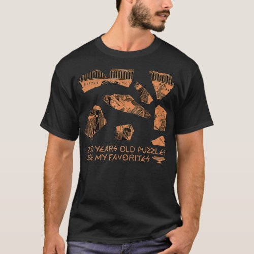 Archaeologist Ancient Greek Vase Fragment Historia T_Shirt