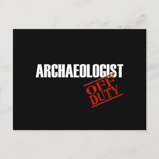 Archaeologist Dark Postcard