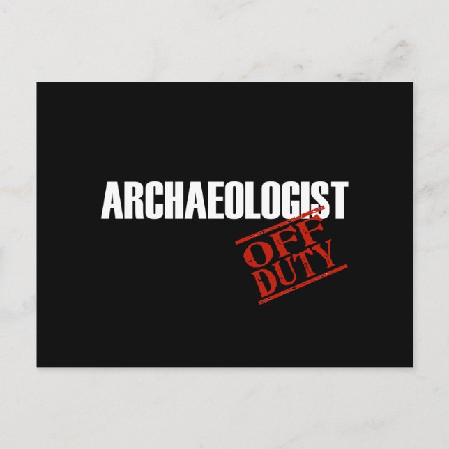 Archaeologist Dark Postcard (Front)