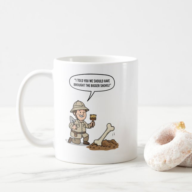 Archaeologist Explorer Spirit – Ancient Discovery  Coffee Mug (With Donut)
