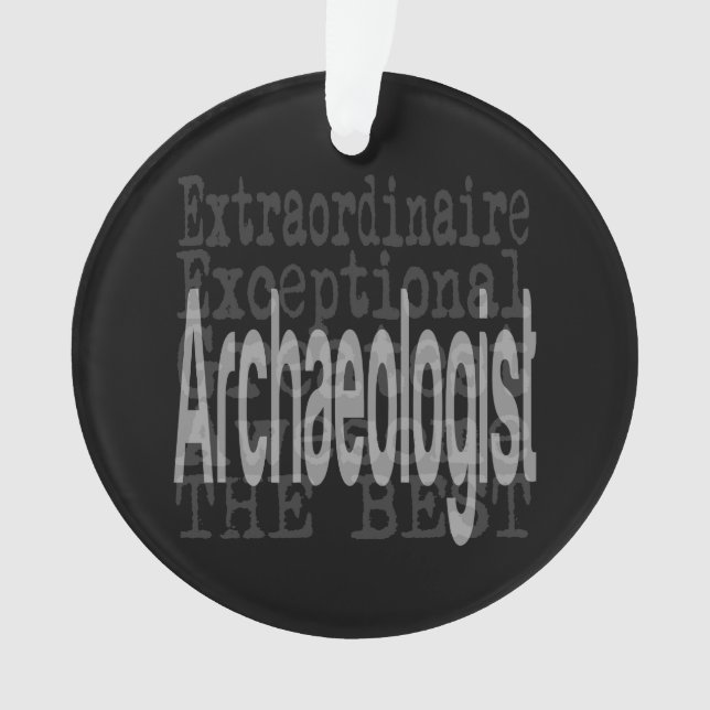 Archaeologist Extraordinaire Ornament (Front)