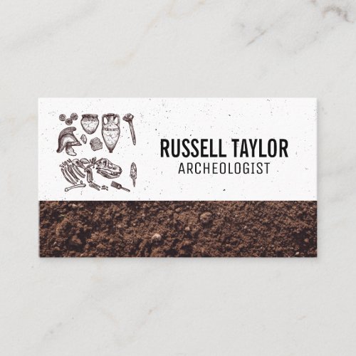Archaeologist Findings Business Card