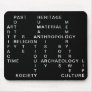 Archaeology anthropology crossword puzzle mouse pad