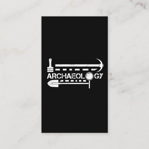 Archaeology prehistoric artefacts business card