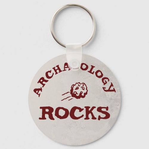 Archaeology rocks keychain