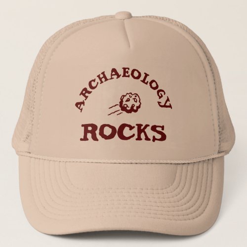 Archaeology rocks trucker hat