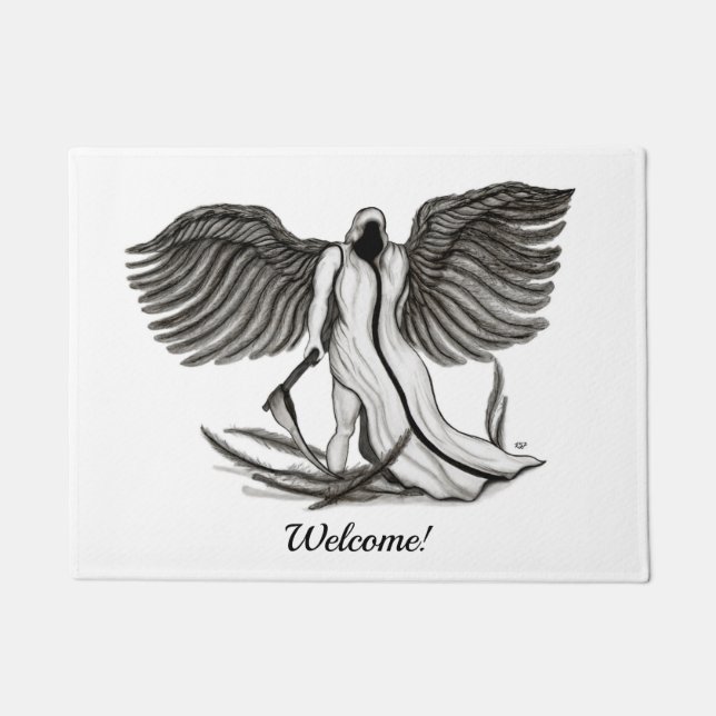 Archangel , Angel Uriel Doormat (Front)