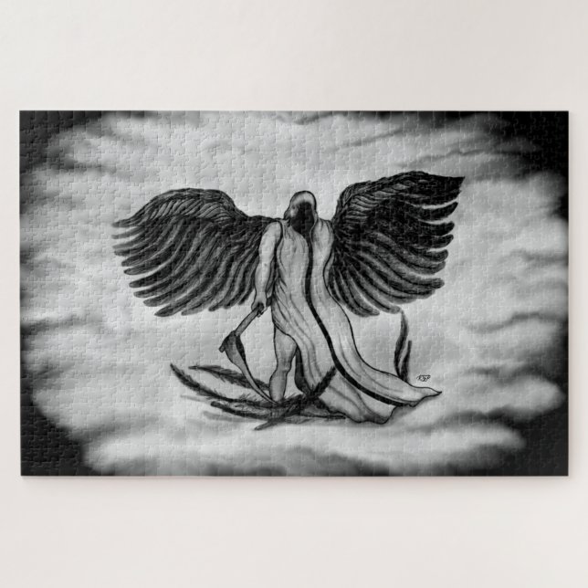 Archangel , Angel Uriel Jigsaw Puzzle (Horizontal)