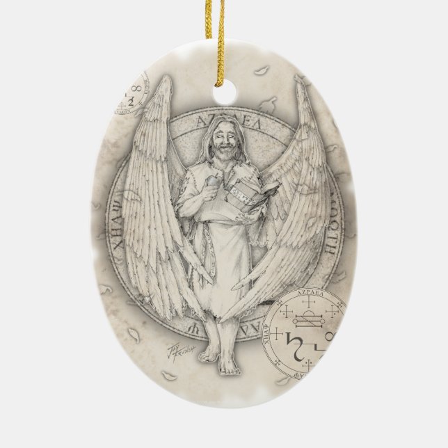Archangel Azrael Ornament (Back)