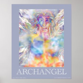 Archangel Digital Art Fantasy Print by Victoreeah at Zazzle
