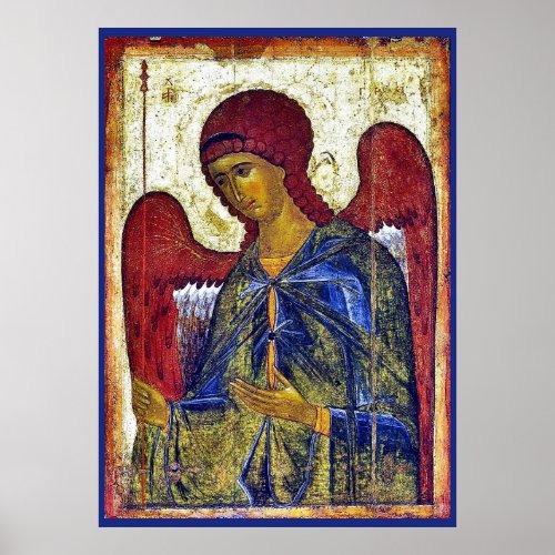 Archangel Gabriel Byzantine Early Christian Art Poster