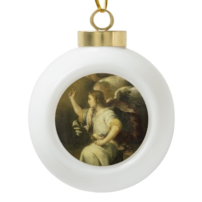 Archangel Gabriel, Fine Art Christmas ornament