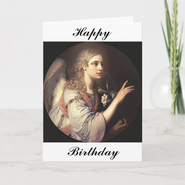 Archangel Gabriel from the Annunciation Card (Front)