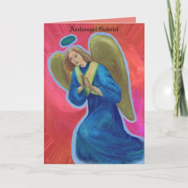 Archangel Gabriel Greeting Card (Front)