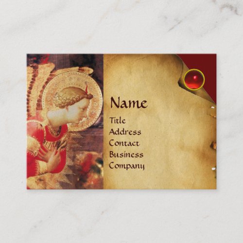 ARCHANGEL GABRIEL MONOGRAM Pearl Paper Business Card