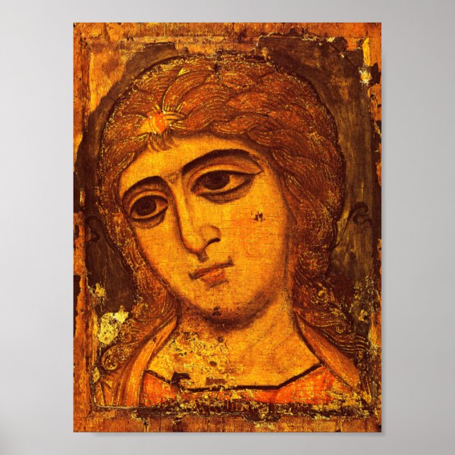 Archangel Gabriel Old Russian Angel Icon Byzantine Poster (Front)