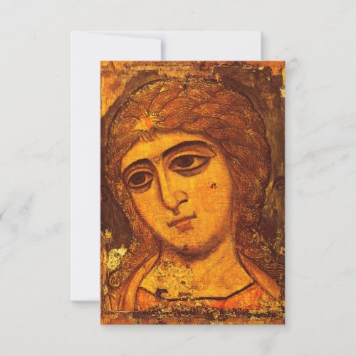 Archangel Gabriel Old Russian Angel Icon Byzantine Thank You Card
