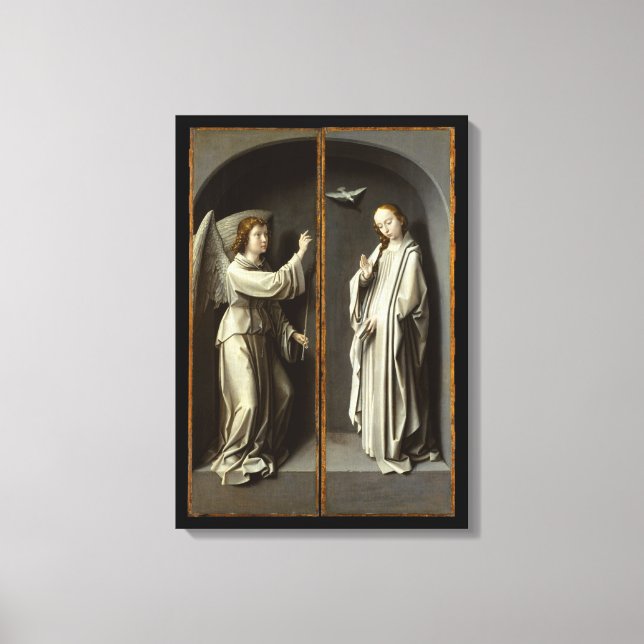 Archangel Gabriel; The Virgin Annunciate Canvas Print (Front)