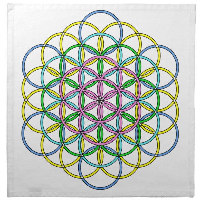 Archangel Iophiel Delight Cloth Napkin (Front)