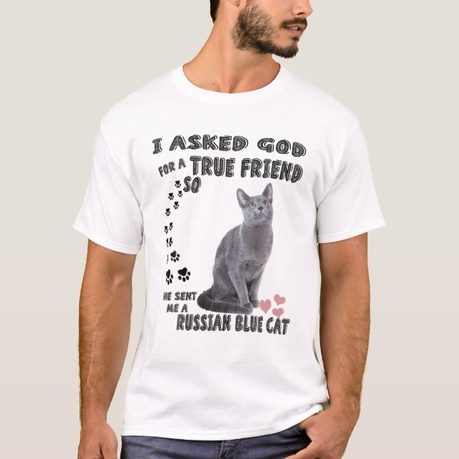 Archangel Kitten Quote Mom Dad Print, Cute Russian T-Shirt (Front)