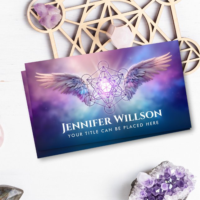 Archangel Metatron - metatron's cube Business Card (Creator Uploaded)