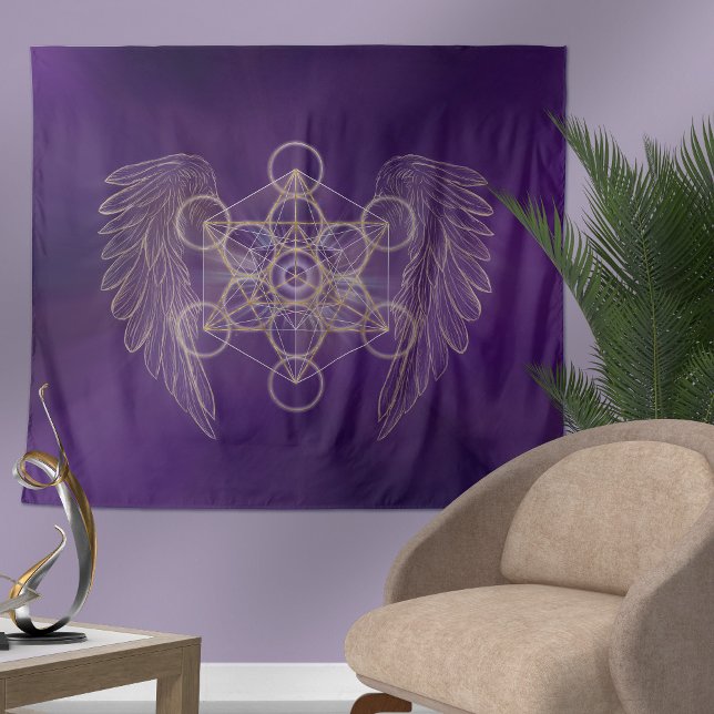Archangel Metatron - Metatron's Cube Tapestry (Creator Uploaded)