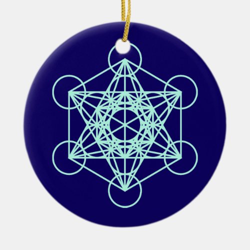 Archangel Metatron Sacred Geometry Circle Ornament