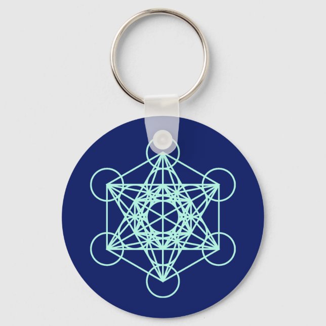 Archangel Metatron Sacred Geometry Keychain (Front)
