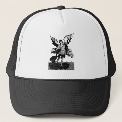 Archangel Michael 1 Two_Tone  Sweatshirt T_Shirt Trucker Hat