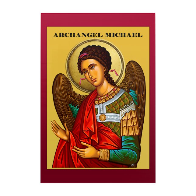 Archangel Michael Acrylic Print (Front)