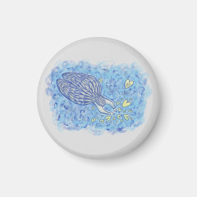 Archangel Michael Art Custom Fridge Magnet (Front)